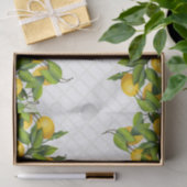 Citroenen op Trellis Tissuepapier (Geschenk)