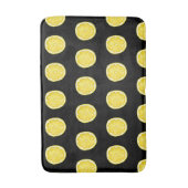 Citroenen op zwart badmat (Voorkant Verticaal)