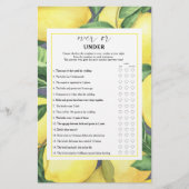 Citroenen - Over of onder vrijgezellenfeest spel (Voorkant)