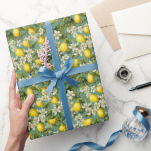 Citroenen Patroon Cadeaupapier