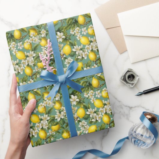 Citroenen Patroon Cadeaupapier (Geschenken)