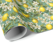 Citroenen Patroon Cadeaupapier (Rol Hoek)