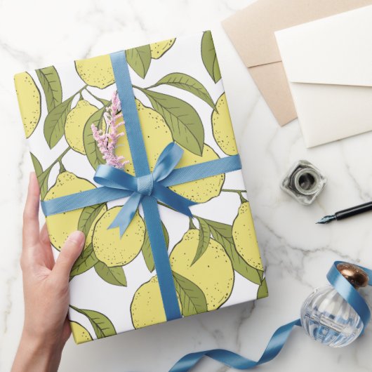 Citroenen Patroon Cadeaupapier (Geschenken)