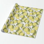 Citroenen Patroon Cadeaupapier (Uitgerold)