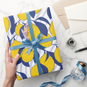 Citroenen Patroon Cadeaupapier