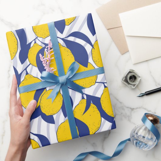Citroenen Patroon Cadeaupapier (Geschenken)