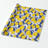 Citroenen Patroon Cadeaupapier (Uitgerold)