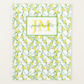 Citroenen patroon gepersonaliseerd planner (Voorkant)