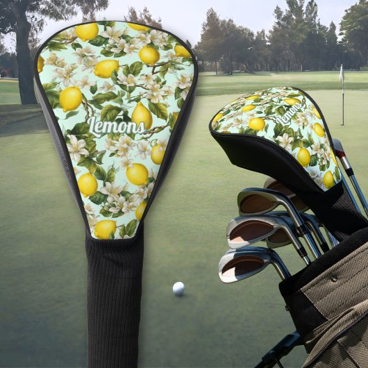 Citroenen Patroon Golfheadcover