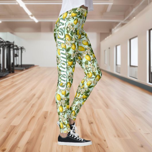 Citroenen Patroon Leggings