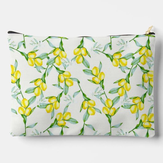 Citroenen patroon monogram etui (Achterkant)