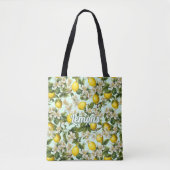 Citroenen Patroon Tote Bag (Voorkant)