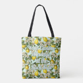 Citroenen Patroon Tote Bag (Achterkant)
