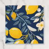 Citroenen Positano Bruidsfeest Bedankjes Labels (Achterkant)