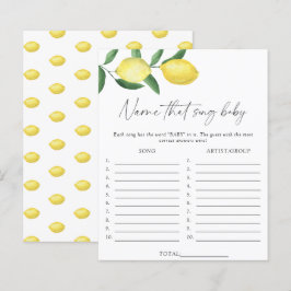 Citroenen - Raad die song baby shower spel