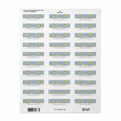 Citroenen Retouradreslabels Etiket (Full Sheet)