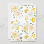 Citroenen & Rozen, bubbels en breikoppels, douche Kaart (Achterkant)