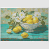 Citroenen rustieke boerderij Decoupage Tissuepapier (Voorkant)