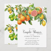 Citroenen Sinaasappel | Citrus | Koppels douche Kaart (Voorkant / Achterkant)