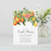 Citroenen Sinaasappel | Citrus | Koppels douche Kaart (Staand voorkant)