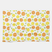 Citroenen Sinaasappels en druiven fruit gepersonal Theedoek (Horizontaal)