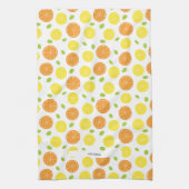 Citroenen Sinaasappels en druiven fruit gepersonal Theedoek (Verticaal)