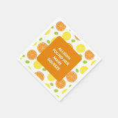 Citroenen & Sinaasappels Fruit Gepersonaliseerd Vr Servet (Hoek)