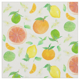 Citroenen Sinaasappels Grapefruit Citrusvruchten W Stof