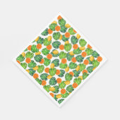 citroenen sinaasappels monstera white servetten (Hoek)