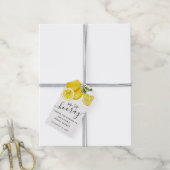 Citroenen Sip Sip Hoera Bruidsdouche Cadeaulabel (Met Touw)