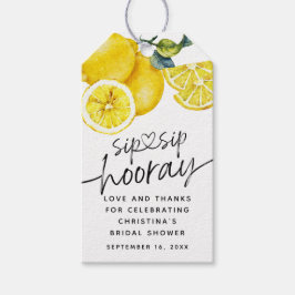 Citroenen Sip Sip Hoera Bruiloft Favor Cadeaulabel