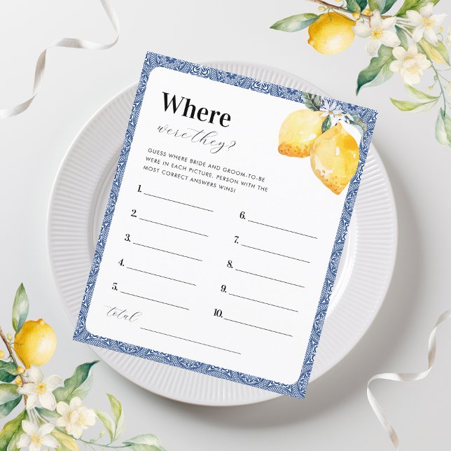 Citroenen & Tegel Waar waren ze Vrijgezellenfeest  (Creator heeft geüpload)