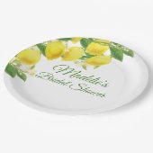 Citroenen Thema Persoonlijke Borden Papieren Bordje (Gekanteld)