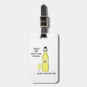 Citroenen tot Limoncello Bagagelabel (Voorkant verticaal)
