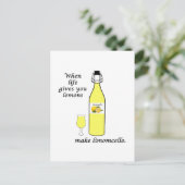 Citroenen tot Limoncello Briefkaart (Staand voorkant)