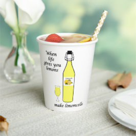Citroenen tot Limoncello Hot Cups Papieren Bekers