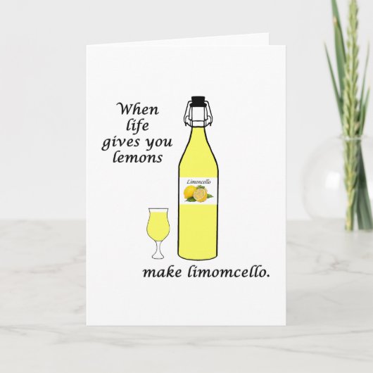 Citroenen tot Limoncello Kaart (Voorkant)