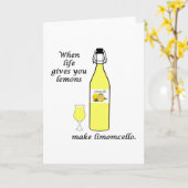 Citroenen tot Limoncello Kaart (Gele Bloem)