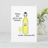 Citroenen tot Limoncello Kaart (Staand voorkant)