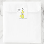 Citroenen tot Limoncello Vierkante Sticker (Tas)