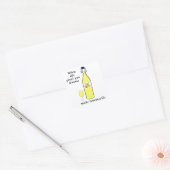 Citroenen tot Limoncello Vierkante Sticker (Envelop)