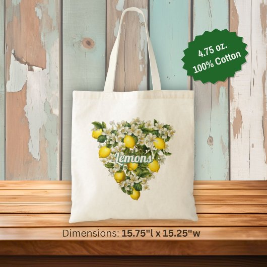 Citroenen Tote Bag