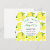 Citroenen tropisch geel citrus BabyShower Kaart (Voorkant / Achterkant)