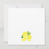 Citroenen tropisch geel citrus BabyShower Kaart (Achterkant)