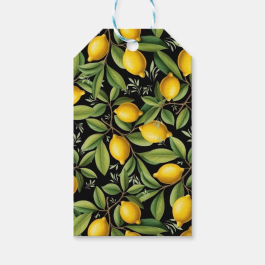 Citroenen van de Amalfi Coast Elegant Cadeaulabel (Voorkant)