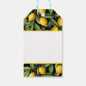 Citroenen van de Amalfi Coast Elegant Cadeaulabel (Achterkant)