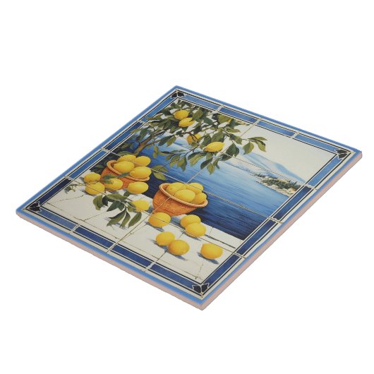 Citroenen van Griekenland Tegeltje (Zijkant)