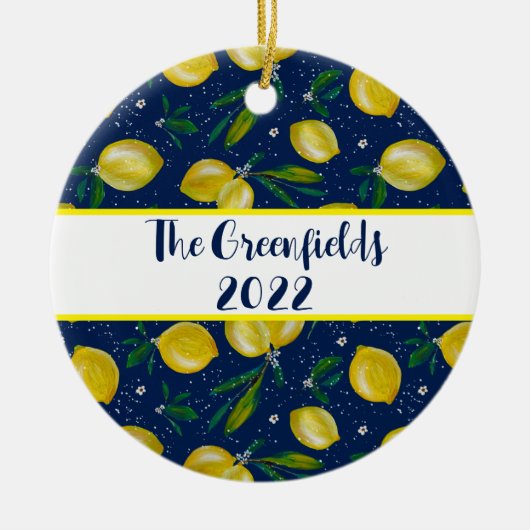 Citroenen van  keramisch Ornament van Sorrento (Voorkant)
