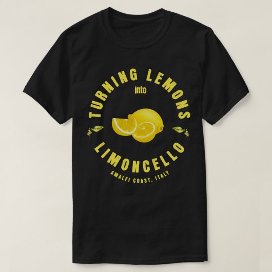 Citroenen veranderen in Limoncello licht T-shirt (Design voorkant)