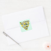 Citroenen Vierkante Sticker (Envelop)